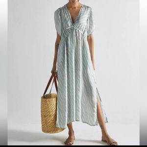 REISTOR x MADEWLL Beach to Bar in Rainforest Flow Maxi Dress Size M/L